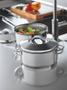 Imagem de Cacarola solar rasa em aco inox fundo triplo com tampa e alcas 24 cm 4.7 l tramontina
