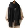 Imagem de Cachecol De Inverno De Caxemira Feminino Quente E Macio Manta De Pashmina Envolvente Longo Com