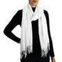 Imagem de Cachecol Echarpe Pashmina Xale Longo Frio Charme Branco