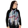 Imagem de Cachecol Lenço Feminino Para Inverno Redstar Winter Em Xadrez Poliéster