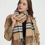 Imagem de Cachecol Xale Scarf Lenço Liso/Xadrez Feminina Pashmina Extra Macia Argentina Missl size longo