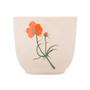 Imagem de Cachepot de ceramica flor laranja trento wolff