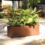 Imagem de Cachepot Floreira Flat Para Plantas 57 Aço Corten - Japi