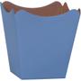 Imagem de Cachepot Paper Liso Azul 11X11X9CM - Pacote com 10 Unidades