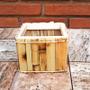 Imagem de Cachepot Rústico Retangular de Bambu Natural  13cm L x 11cm A