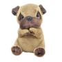 Imagem de Cachorro De Pelúcia Pug Marrom 16 Cm Altura