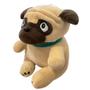 Imagem de Cachorro de Pelúcia Pug Olhos Grandes - Bege - 33cm - 1 unidade - Rizzo