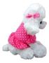 Imagem de Cachorro Pelúcia Poodle Branco 28 Cm Com Roupa E Lacinho