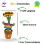 Imagem de Cacto Dançante Falante Repete A Fala Toca 120 Músicas Led