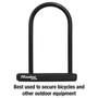 Imagem de Cadeado em U Master Lock 8320D com Chave - 7 1/4" x 8"