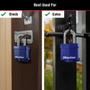 Imagem de Cadeado Master Lock 312TRI Laminado com Chave Azul (Pacote com 3)