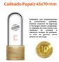 Imagem de Cadeado Papaiz Haste Longa Cr 45x70mm Dourado