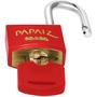 Imagem de Cadeado Pequeno 20Mm Haste Curta Vermelho Com Chave 02 Un