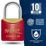Imagem de Cadeado Pequeno 20Mm Haste Curta Vermelho Com Chave 04 Un