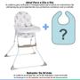 Imagem de Cadeira Alimentação De Bebê Para Refeição Infantil Até 23Kg Galzerano Nick Real + Babador Surpresa