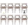 Imagem de Cadeira Allegra Fendi Top Chairs - kit com 8