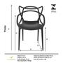 Imagem de Cadeira Allegra Top Chairs Preta - kit com 6