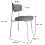 Imagem de Cadeira Alloa Fixa com 4 Pés 50 X 44,7 X 83,8 Cm com 2 Unidade