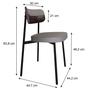 Imagem de Cadeira Alloa Fixa com 4 Pés 500 X 447 X 838 Mm com 2 Unidades