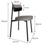Imagem de Cadeira Alloa Fixa com 4 Pés 500 X 447 X 838 Mm com 2 Unidades