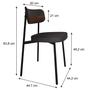 Imagem de Cadeira Alloa Fixa com 4 Pés 500 X 447 X 838 Mm com 4 Unidades