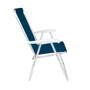 Imagem de Cadeira Alta Conforto Total Alumínio Sannet Anis  Azul Marinho 002183