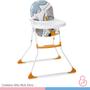Imagem de Cadeira Alta De Bebê Para Alimentação Refeição infantil  Até 23 Kg Nick Dino Laranja Galzerano Com Cinto de Segurança
