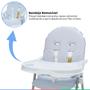 Imagem de Cadeira Alta De Bebe Para Alimentação Refeição Infantil De 6 Meses Até 23 Kg Nick Azul Galzerano