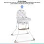 Imagem de Cadeira Alta De Bebe Para Alimentação Refeição Infantil De 6 Meses Até 23 Kg Nick Real Galzerano