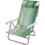 Imagem de Cadeira Alumínio  Reclinável Sol de Verão Boreal  5 posições  Verde - Mor