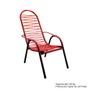 Imagem de Cadeira Área Externa para Adulto Vermelha Luxo Braga