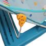 Imagem de Cadeira Banheira Azul Infantil Banho Menino + Kit Manicure