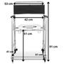 Imagem de Cadeira Banho Higiênica Dobrável Aço Carbono, Freio, 120Kg