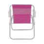Imagem de Cadeira Bel Alta Lazy  Aluminio Sannet Rosa