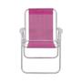 Imagem de  Cadeira Bel Alta Lazy  Aluminio Sannet Rosa 
