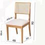 Imagem de Cadeira Bella Design Moderno Encosto de Rattan