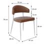 Imagem de Cadeira Bless Fixa com 4 Pés 55 X 52,5 X 77,5 Cm com 1 Unidade