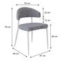 Imagem de Cadeira Bless Fixa com 4 Pés 55 X 52,5 X 77,5 Cm com 2 Unidades