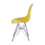 Imagem de Cadeira Boxbit Dkr Eames Polipropileno Amarelo Base Cromada