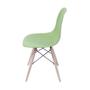 Imagem de Cadeira Boxbit Dkr Eames Polipropileno Verde Base Madeira