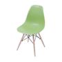 Imagem de Cadeira Boxbit Dkr Eames Polipropileno Verde Base Madeira