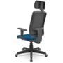 Imagem de Cadeira Brizza Presidente Com Apoio Braços 3D PP BackPlax Plaxmetal NR-17 Ergonômica