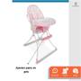 Imagem de Cadeira Cadeirao Alimentacao Bbebe Cadeirinha Infantil Portatil Refeição Comer Criança Reclinável Papa e Soneca Alta Dobravel Flash Baby Style Rosa