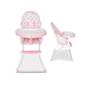 Imagem de Cadeira Cadeirao Alimentacao Bbebe Cadeirinha Infantil Portatil Refeição Comer Criança Reclinável Papa e Soneca Alta Dobravel Flash Baby Style Rosa
