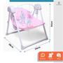 Imagem de Cadeira Cadeirinha Bebê Descanso Balance Balanço Automático Suspensa Infantil Musical Reclinável Timer Painel Touch Portátil Som Bouncer Techno Luxo