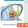 Imagem de Cadeira Cadeirinha de Bebê Descanso Infantil Musical Vibratória até 11kg com Brinquedos Azul Lion
