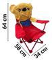 Imagem de Cadeira Camping Infantil Retrátil Com Bolsa Transporte Importway