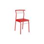 Imagem de Cadeira Carraro 1708 (4 Unidades)-Aço Color Vermelho
