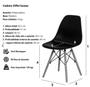 Imagem de Cadeira Charles Eames Abs Preta Cadeira Charles Eames Wood D