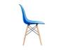 Imagem de Cadeira Charles Eames Eiffel Acrílico AZUL Transparente Base Madeira Cadeira para cozinha